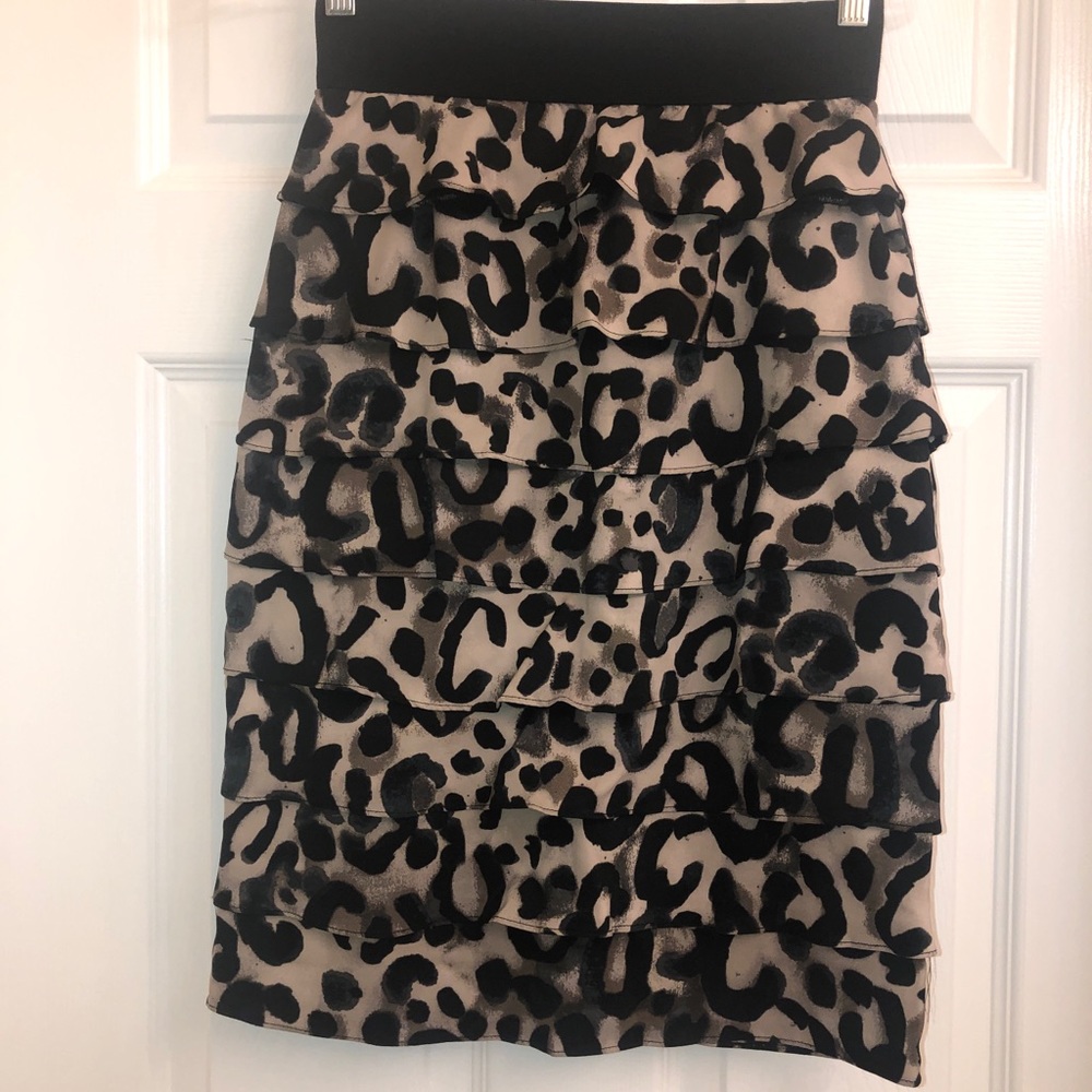 Animal print skirt